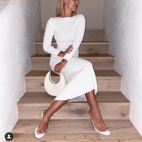 Bec & Bridge White Midi Dress